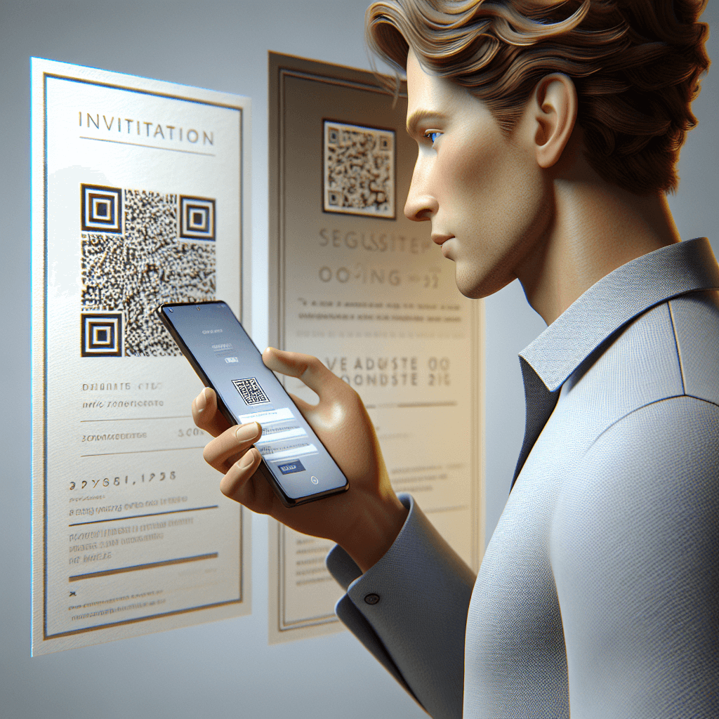משתמש סורק קוד QR בהזמנה דיגיטלית עם הסמארטפון שלו.